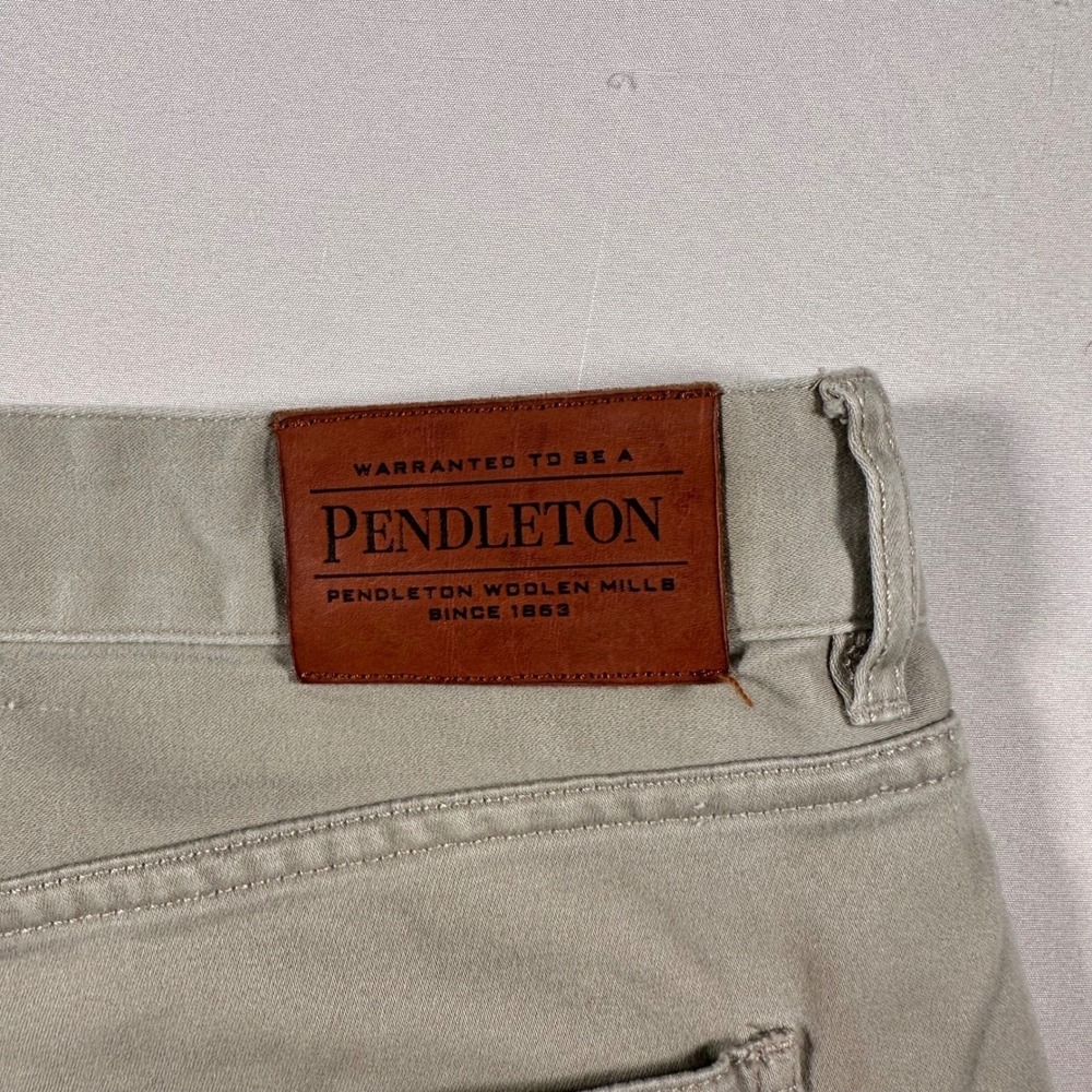 Pendleton Mens Chino Pants‎ 42x30 Tan Khaki Stretch Cotton 5-Pocket Straight Leg - Picture 5 of 15